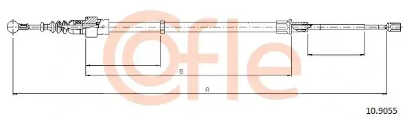 Трос ручника COFLE/TELCO 92.10.9055