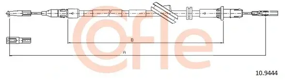 Трос ручника COFLE/TELCO 92.10.9444