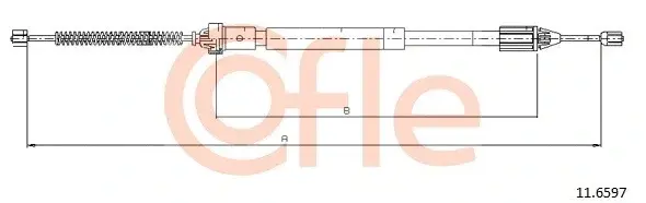 Трос ручника COFLE/TELCO 92.11.6597