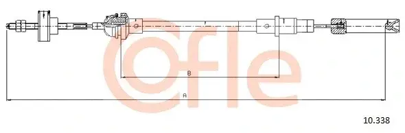 Трос сцепления COFLE/TELCO 92.10.338