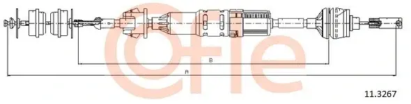 Трос сцепления COFLE/TELCO 92.11.3267