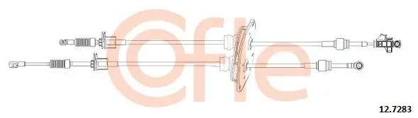 Трос КПП COFLE/TELCO 92.12.7283