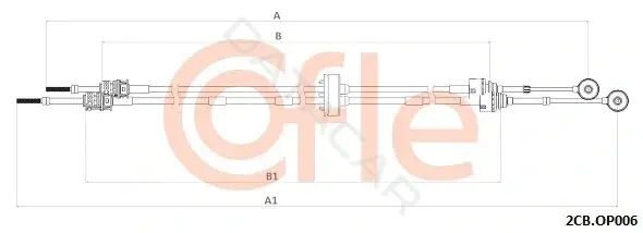 Трос КПП COFLE/TELCO 92.2CB.OP006