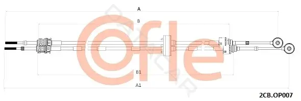 Трос КПП COFLE/TELCO 92.2CB.OP009