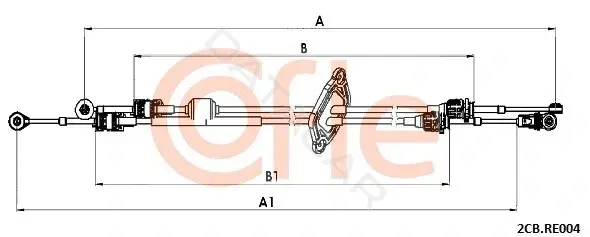 Трос КПП COFLE/TELCO 92.2CB.RE004