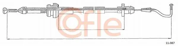 Трос газа COFLE/TELCO 92.11.087