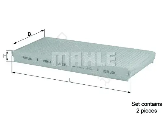 Фильтр салонный KNECHT/MAHLE LA235/S