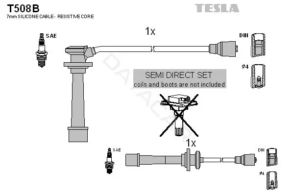 Высоковольтные провода TESLA T508B