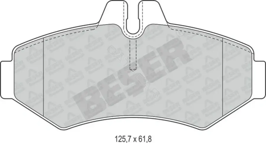 Тормозные колодки BESER 3804