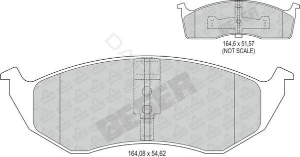 Тормозные колодки BESER 4197