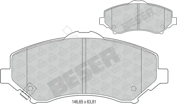 Тормозные колодки BESER 4005