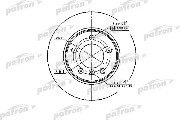 Тормозные диски PATRON PBD1539