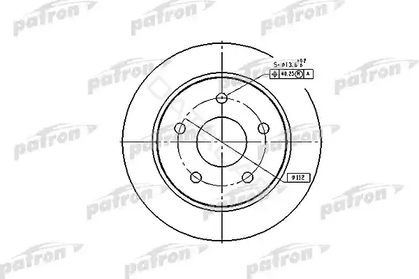 Тормозные диски PATRON PBD1651