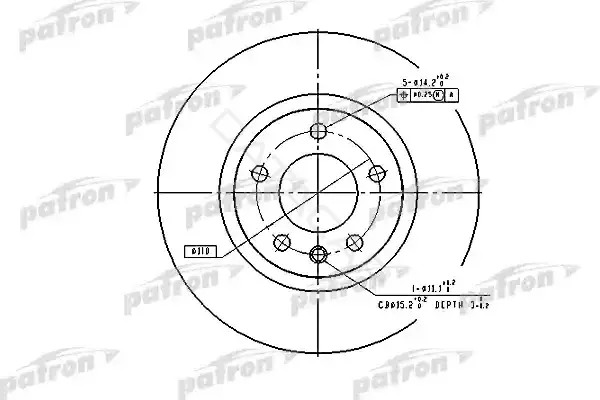 Тормозные диски PATRON PBD2720