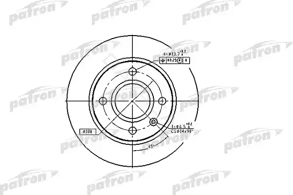Тормозные диски PATRON PBD2753