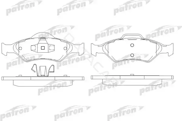 Тормозные колодки PATRON PBP1393