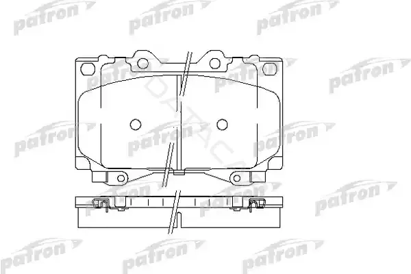 Тормозные колодки PATRON PBP1456