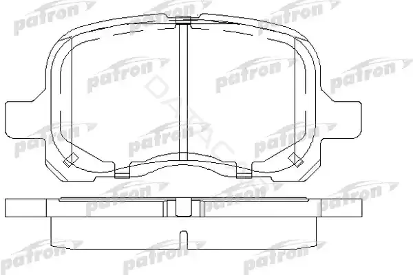 Тормозные колодки PATRON PBP1458
