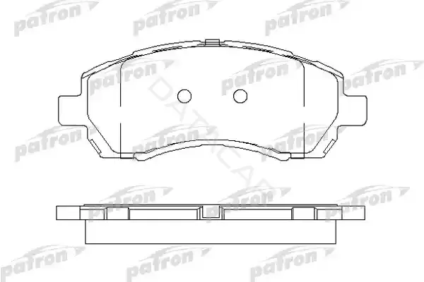 Тормозные колодки PATRON PBP1612