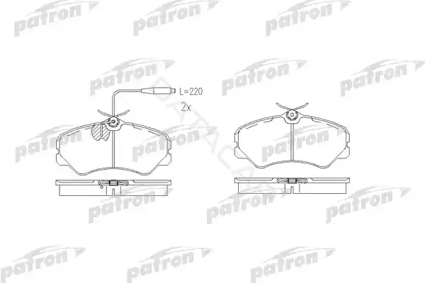 Тормозные колодки PATRON PBP510