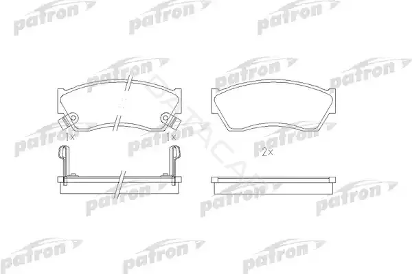 Тормозные колодки PATRON PBP588