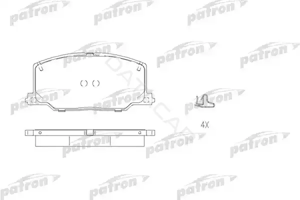 Тормозные колодки PATRON PBP602