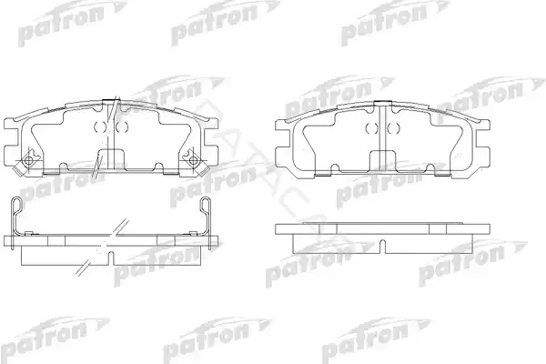 Тормозные колодки PATRON PBP790