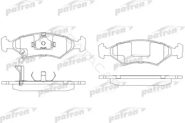 Тормозные колодки PATRON PBP982