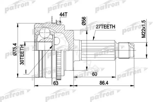 Шрус PATRON PCV1084