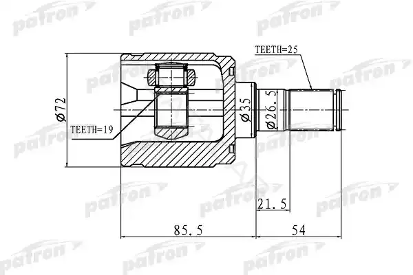 Шрус PATRON PCV1344