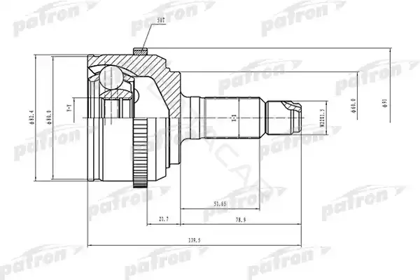 Шрус PATRON PCV1503