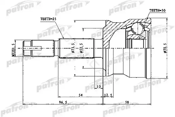 Шрус PATRON PCV1766