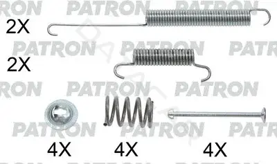 Ремкомплект тормозных колодок PATRON PSRK0240