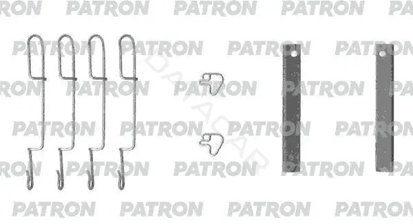 Ремкомплект тормозных колодок PATRON PSRK1055