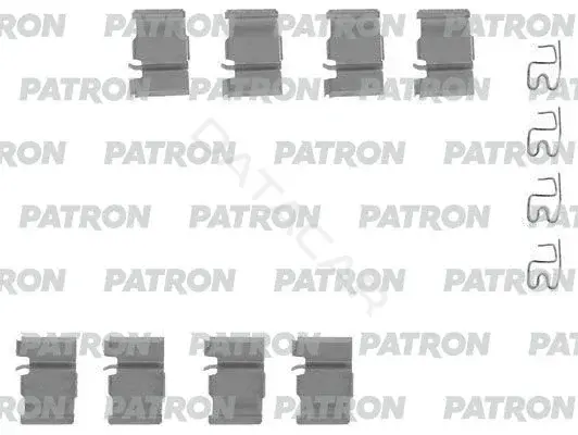 Ремкомплект тормозных колодок PATRON PSRK1057