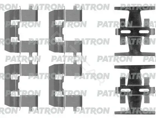 Ремкомплект тормозных колодок PATRON PSRK1145