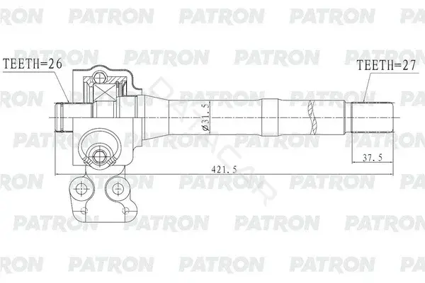 Приводной вал / Полуось PATRON PDS0559