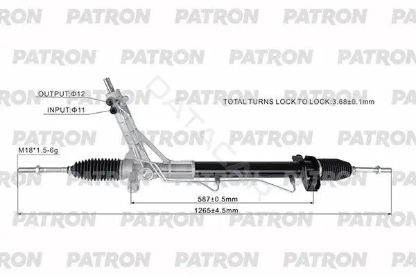 Рулевая рейка PATRON PSG3242
