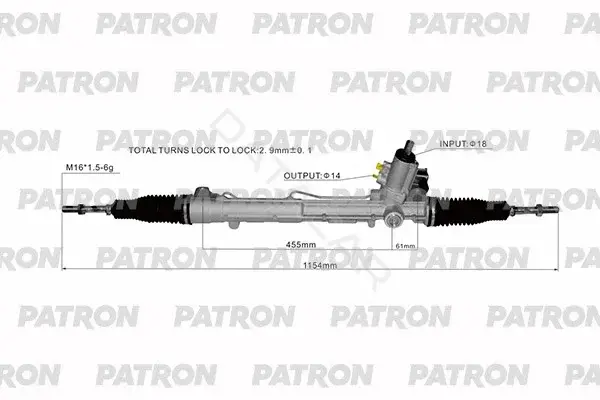 Рулевая рейка PATRON PSG3245