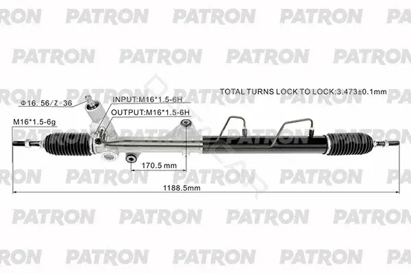 Рулевая рейка PATRON PSG3267
