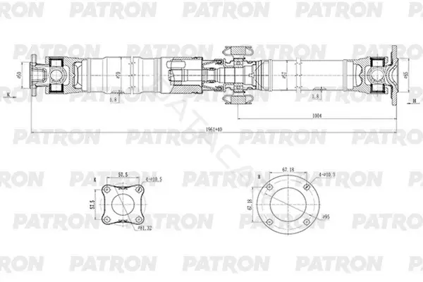 Кардан PATRON PKR012