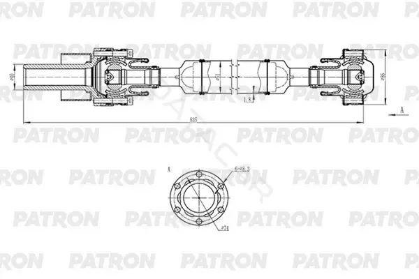 Кардан PATRON PKR014