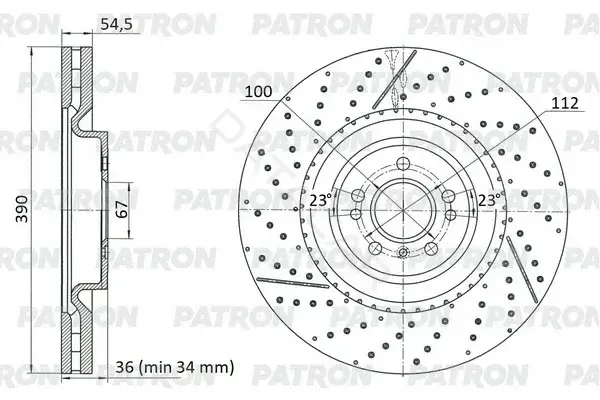 Тормозные диски PATRON PBD1478DR