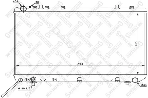 Радиатор охлаждения STELLOX 10-25689-SX