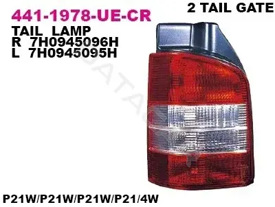 Задние фонари DEPO 441-1978R-UE-CR
