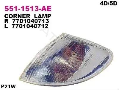 Поворотник DEPO 551-1513R-AE