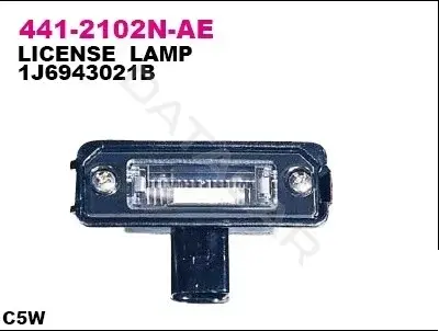Фонарь подсветки номерного знака DEPO 441-2102N-AE