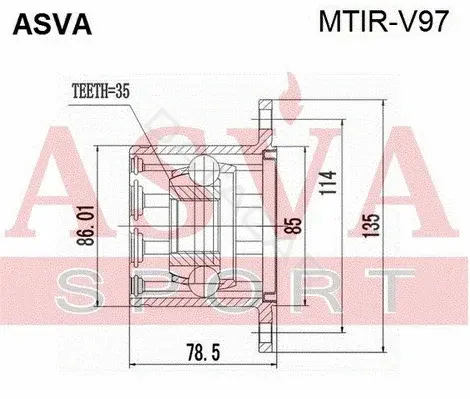 Шрус ASVA MTIR-V97