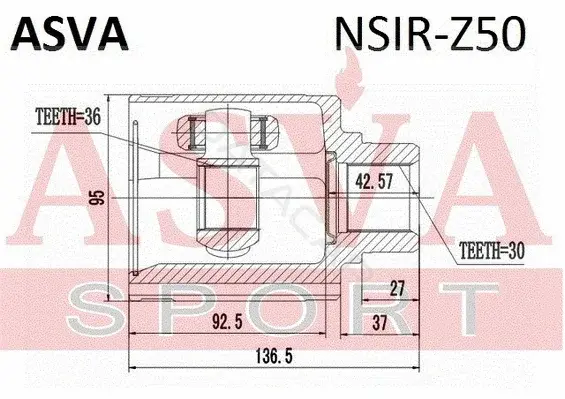 Шрус ASVA NSIR-Z50