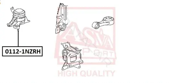 Подушка двигателя (Опора) ASVA 0112-1NZRH